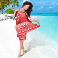 Afghanistan Christmas Sarong with Santa Camels Sheep Traditional Pattern and Festive Design - Wonder Print Shop