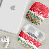 Singapore Christmas AirPods Case with Skyline Batik Patterns Landmark Silhouettes and Festive Design - Wonder Print Shop