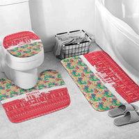 Singapore Christmas Bathroom Set with Skyline Batik Patterns Landmark Silhouettes and Festive Design - Wonder Print Shop