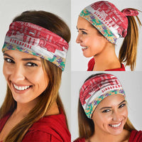 Singapore Christmas Neck Gaiter with Skyline Batik Patterns Landmark Silhouettes and Festive Design - Wonder Print Shop