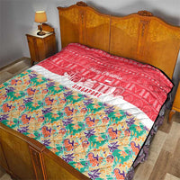 Singapore Christmas Quilt with Skyline Batik Patterns Landmark Silhouettes and Festive Design - Wonder Print Shop