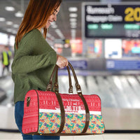 Singapore Christmas Travel Bag with Skyline Batik Patterns Landmark Silhouettes and Festive Design - Wonder Print Shop