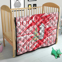 Singapore Christmas Quilt with Merlion Santa Hat Batik Christmas Tree and City Skyline Design - Wonder Print Shop