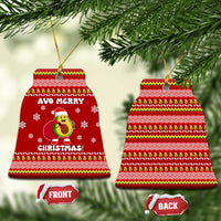 Avo Merry Christmas Ceramic Ornament Xmas Holiday Patterns - Wonder Print Shop