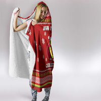 Avo Merry Christmas Hooded Blanket Xmas Holiday Patterns - Wonder Print Shop