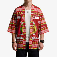 Avo Merry Christmas Kimono Xmas Holiday Patterns - Wonder Print Shop