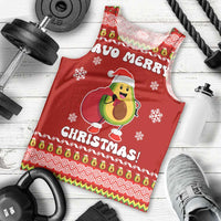 Avo Merry Christmas Men Tank Top Xmas Holiday Patterns - Wonder Print Shop