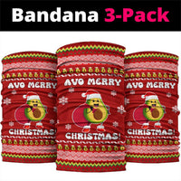 Avo Merry Christmas Neck Gaiter Xmas Holiday Patterns - Wonder Print Shop