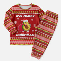 Avo Merry Christmas Pajama Set Xmas Holiday Patterns - Wonder Print Shop