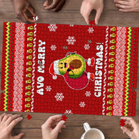 Avo Merry Christmas Puzzle Xmas Holiday Patterns - Wonder Print Shop