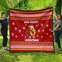 Avo Merry Christmas Quilt Xmas Holiday Patterns - Wonder Print Shop