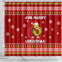 Avo Merry Christmas Shower Curtain Xmas Holiday Patterns - Wonder Print Shop