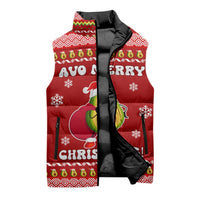 Avo Merry Christmas Sleeveless Puffer Jacket Xmas Holiday Patterns - Wonder Print Shop