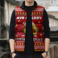 Avo Merry Christmas Sleeveless Puffer Jacket Xmas Holiday Patterns - Wonder Print Shop