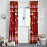 Avo Merry Christmas Window Curtain Xmas Holiday Patterns - Wonder Print Shop