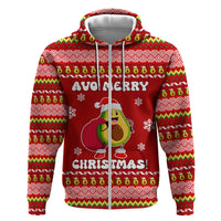 Avo Merry Christmas Zip Hoodie Xmas Holiday Patterns - Wonder Print Shop