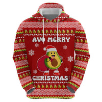 Avo Merry Christmas Zip Hoodie Xmas Holiday Patterns - Wonder Print Shop