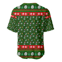 Awesome Firefighter Christmas Baseball Jersey Xmas Holiday Patterns - Wonder Print Shop
