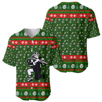Awesome Firefighter Christmas Baseball Jersey Xmas Holiday Patterns - Wonder Print Shop