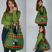 Awesome Firefighter Christmas Grocery Bag Xmas Holiday Patterns - Wonder Print Shop