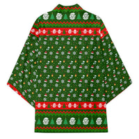 Awesome Firefighter Christmas Kimono Xmas Holiday Patterns - Wonder Print Shop
