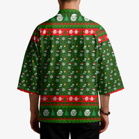 Awesome Firefighter Christmas Kimono Xmas Holiday Patterns - Wonder Print Shop