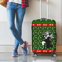 Awesome Firefighter Christmas Luggage Cover Xmas Holiday Patterns - Wonder Print Shop