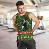 Awesome Firefighter Christmas Men Tank Top Xmas Holiday Patterns - Wonder Print Shop