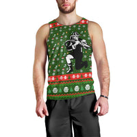 Awesome Firefighter Christmas Men Tank Top Xmas Holiday Patterns - Wonder Print Shop