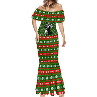 Awesome Firefighter Christmas Mermaid Dress Xmas Holiday Patterns - Wonder Print Shop