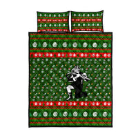 Awesome Firefighter Christmas Quilt Bed Set Xmas Holiday Patterns - Wonder Print Shop