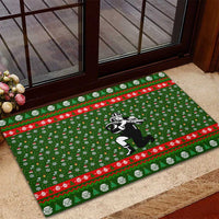 Awesome Firefighter Christmas Rubber Doormat Xmas Holiday Patterns - Wonder Print Shop