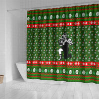 Awesome Firefighter Christmas Shower Curtain Xmas Holiday Patterns - Wonder Print Shop