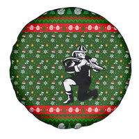Awesome Firefighter Christmas Spare Tire Cover Xmas Holiday Patterns - Wonder Print Shop