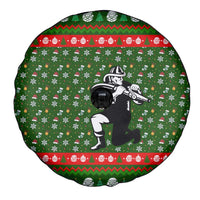 Awesome Firefighter Christmas Spare Tire Cover Xmas Holiday Patterns - Wonder Print Shop