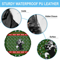 Awesome Firefighter Christmas Spare Tire Cover Xmas Holiday Patterns - Wonder Print Shop