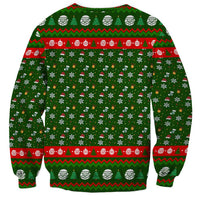 Awesome Firefighter Christmas Sweatshirt Xmas Holiday Patterns - Wonder Print Shop