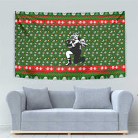 Awesome Firefighter Christmas Tapestry Xmas Holiday Patterns - Wonder Print Shop