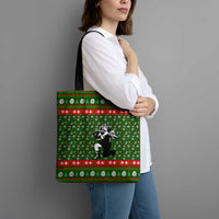 Awesome Firefighter Christmas Tote Bag Xmas Holiday Patterns - Wonder Print Shop