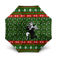 Awesome Firefighter Christmas Umbrella Xmas Holiday Patterns - Wonder Print Shop
