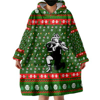 Awesome Firefighter Christmas Wearable Blanket Hoodie Xmas Holiday Patterns - Wonder Print Shop