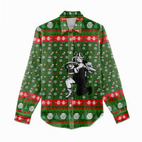 Awesome Firefighter Christmas Women Casual Shirt Xmas Holiday Patterns - Wonder Print Shop