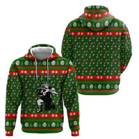 Awesome Firefighter Christmas Zip Hoodie Xmas Holiday Patterns - Wonder Print Shop