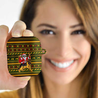 Awesome German Shepherd Dog Santa Claus Christmas AirPods Case Xmas Holiday Patterns - Wonder Print Shop