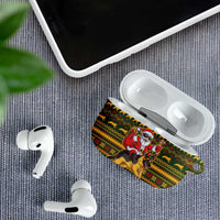Awesome German Shepherd Dog Santa Claus Christmas AirPods Case Xmas Holiday Patterns - Wonder Print Shop