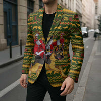 Awesome German Shepherd Dog Santa Claus Christmas Blazer Xmas Holiday Patterns - Wonder Print Shop