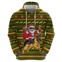 Awesome German Shepherd Dog Santa Claus Christmas Hoodie Xmas Holiday Patterns - Wonder Print Shop