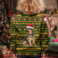 Awesome German Shepherd Dog Santa Claus Christmas Kid Ugly Christmas Sweater Xmas Holiday Patterns - Wonder Print Shop