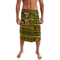 Awesome German Shepherd Dog Santa Claus Christmas Lavalava Xmas Holiday Patterns - Wonder Print Shop