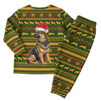 Awesome German Shepherd Dog Santa Claus Christmas Pajama Set Xmas Holiday Patterns - Wonder Print Shop